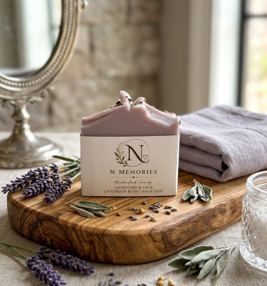 Lavender and Sage - Handcrafted Artisan Soap Bar
