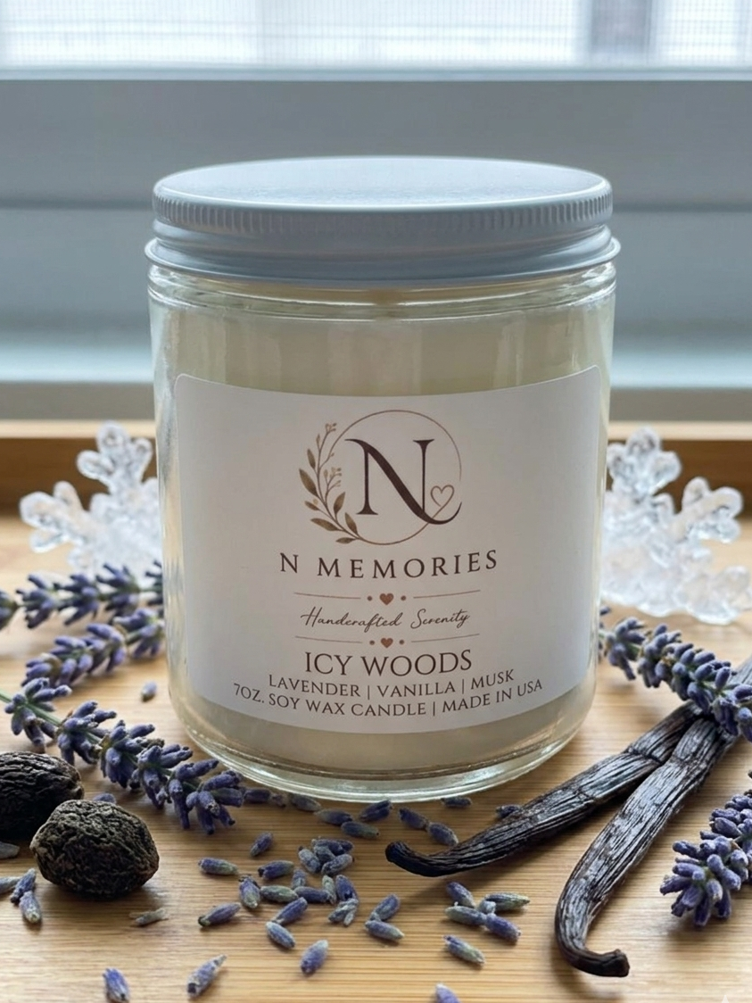 Icy Woods - 7oz. Soy Wax Candle 