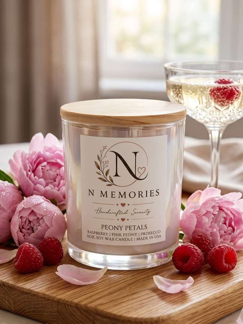 Peony Petals - 11 oz. Soy Wax Candle 