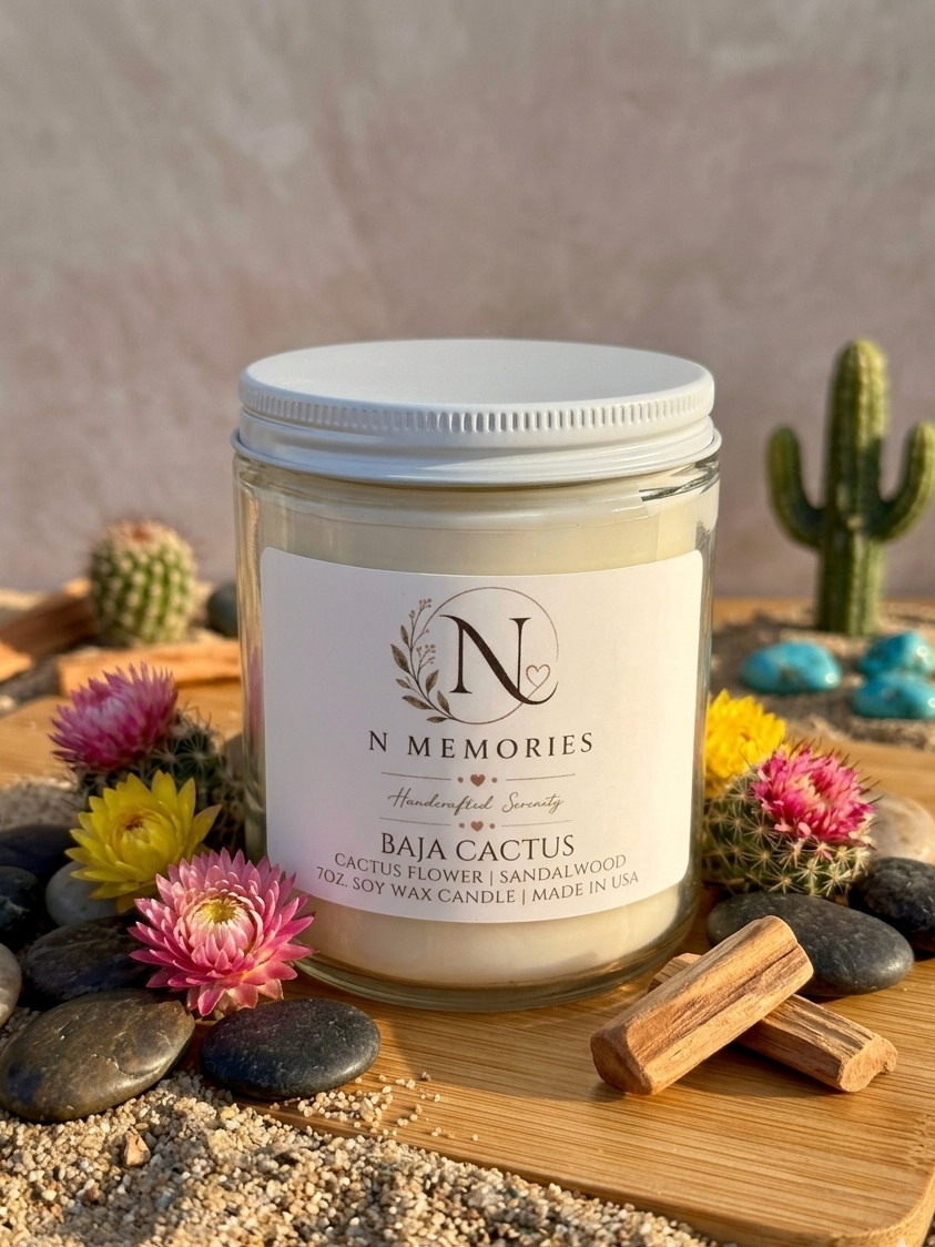 Baja Cactus - 7oz. Soy Wax Candle