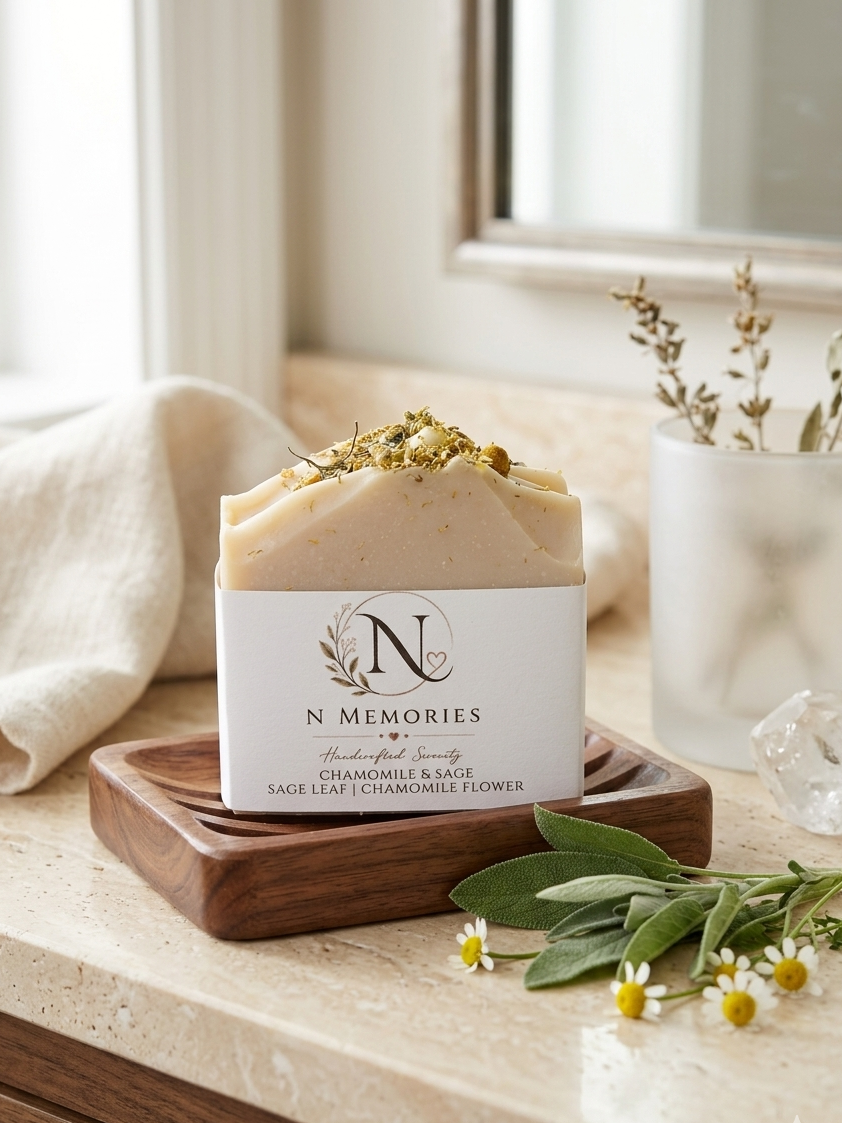 Chamomile & Sage - Handcrafted Artisan Soap Bar